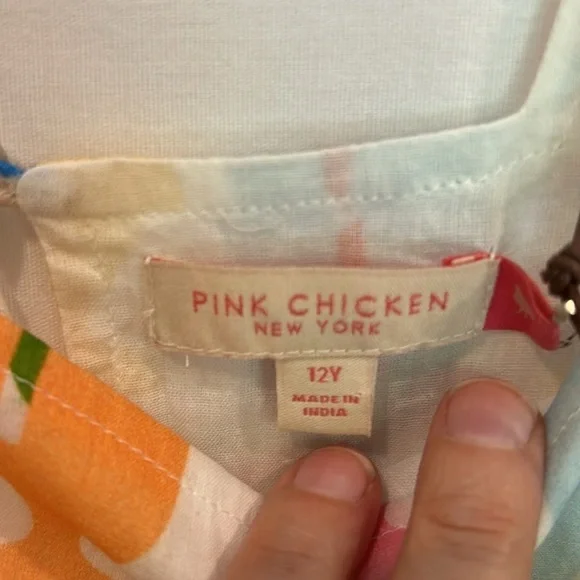 Pink Chicken Elsie Dress with Milkshakes NWT